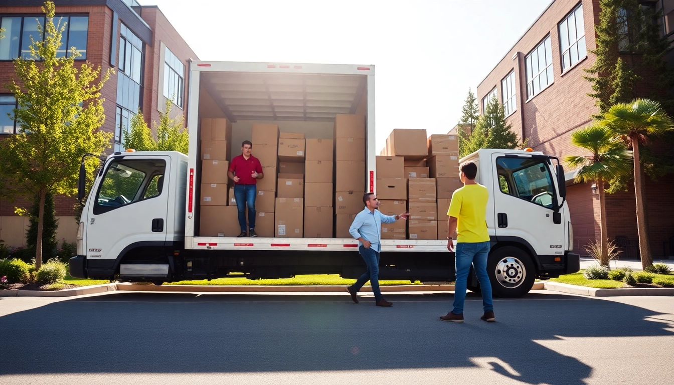 Apex Full Service Calgary Movers efficiently loading a truck with customer belongings, showcasing professionalism and care.