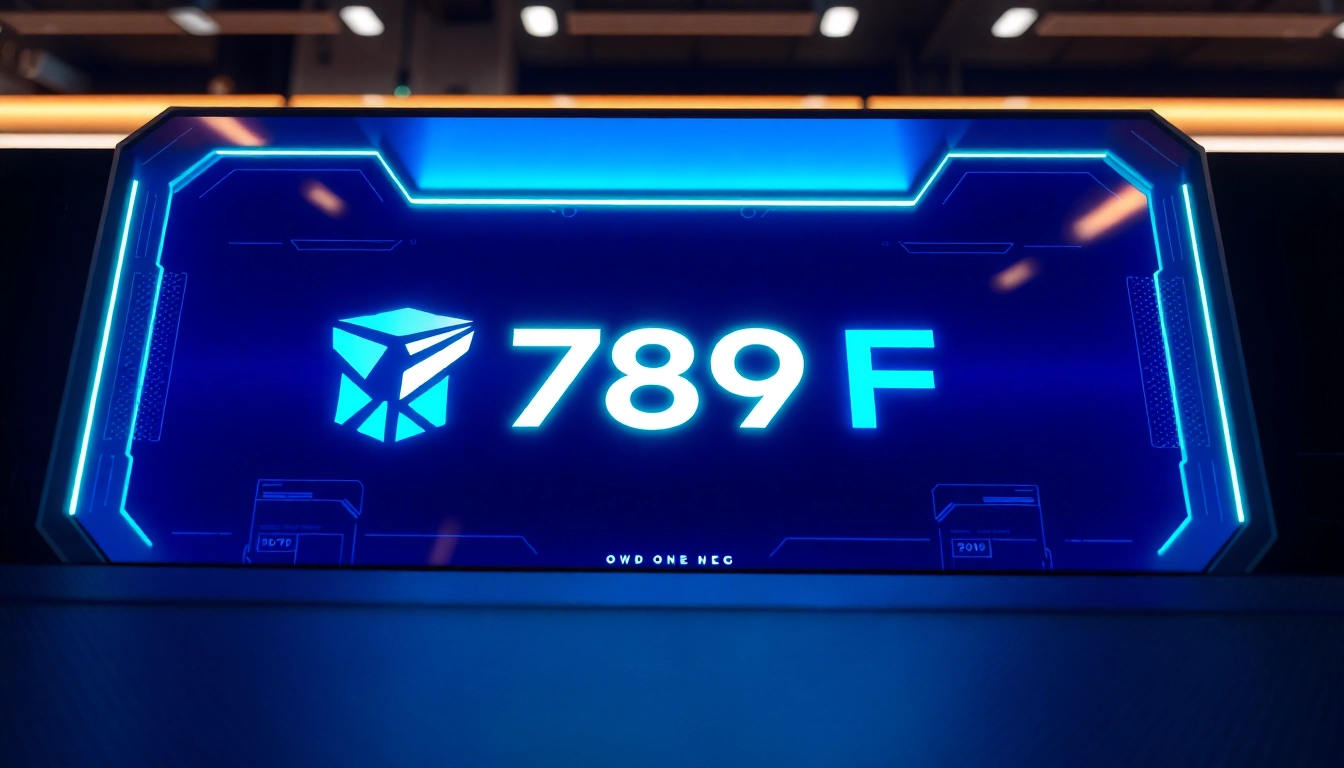 789F technology platform interface demonstrating advanced online services with sleek design and modern elements for user engagement.