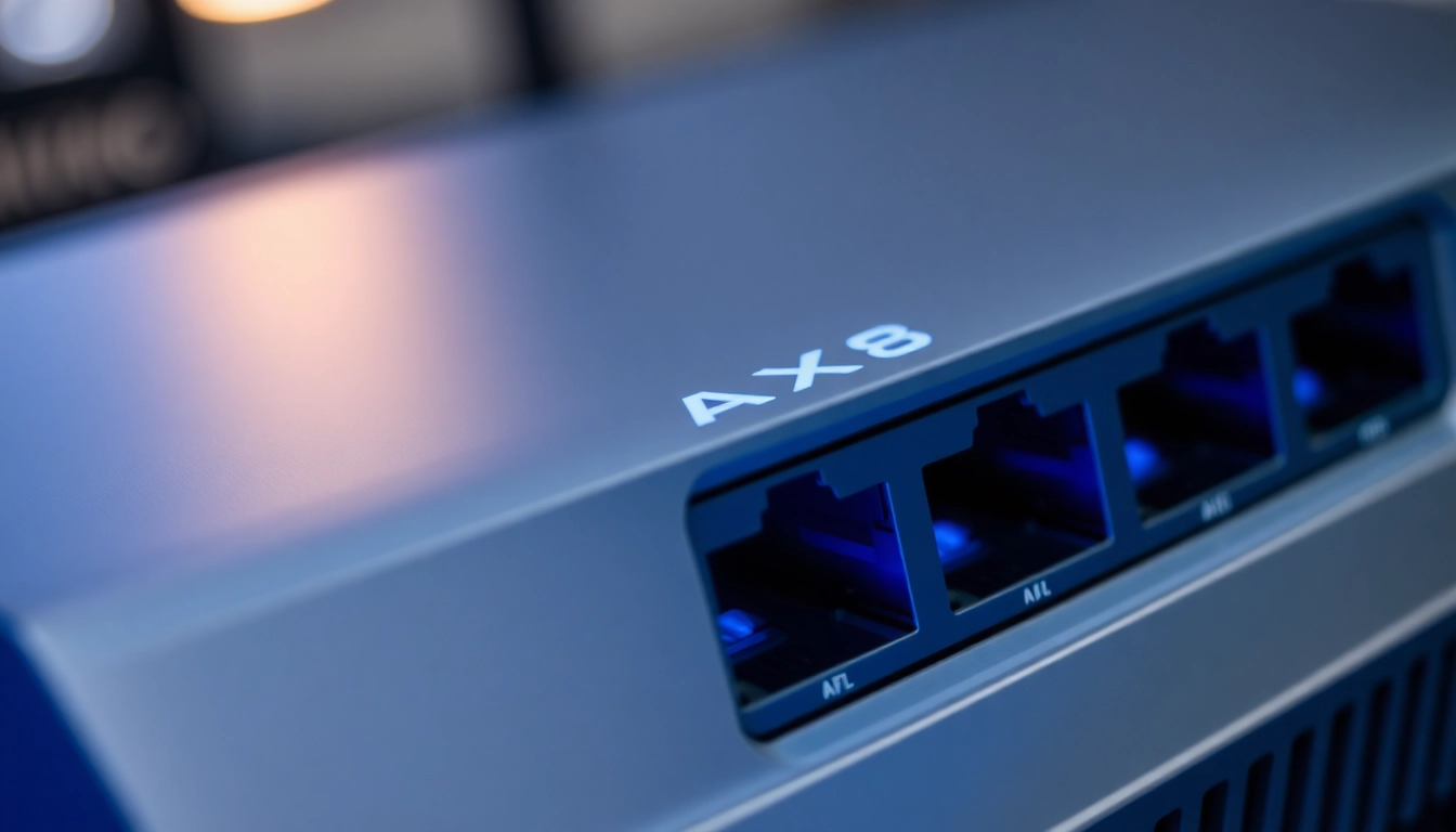 AX88 high-performance router showcasing advanced wireless technology with sleek design, perfect for seamless home connectivity.