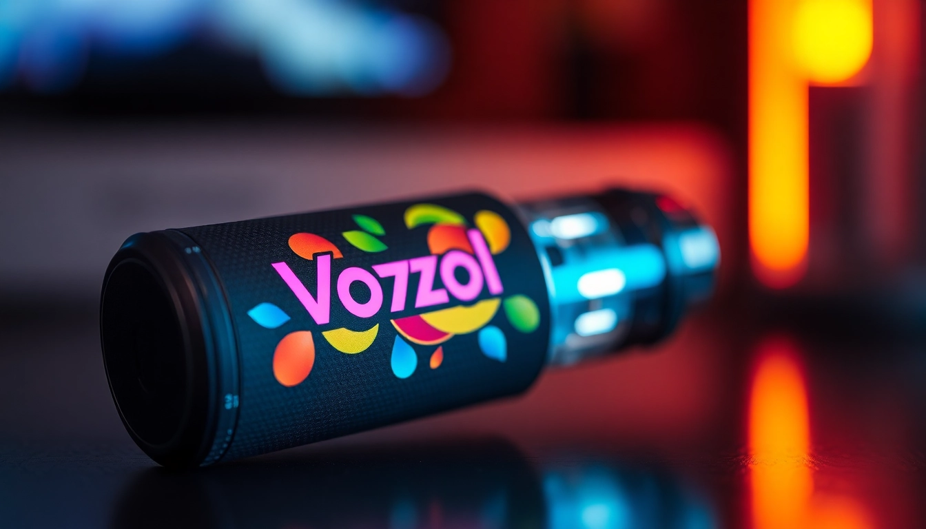 Vozol puff disposable vape highlighted with vibrant colors, showcasing high puff count and modern design for stylish vaping experience.