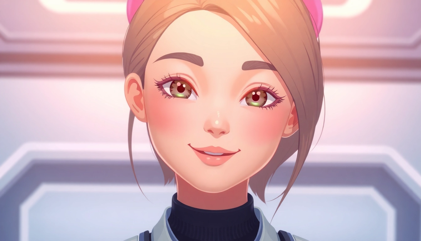An AI girlfriend chatbot engaging in a warm conversation, highlighting personalized interaction and emotional connection.