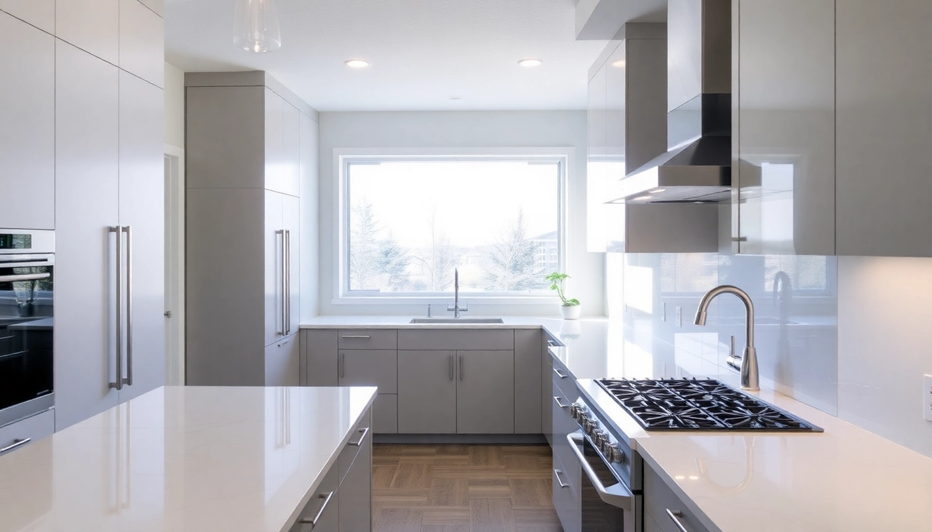 Professional calgary home renovation contractors designing modern kitchen upgrades with quality